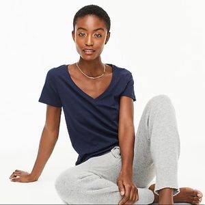 J. Crew Navy V Neck